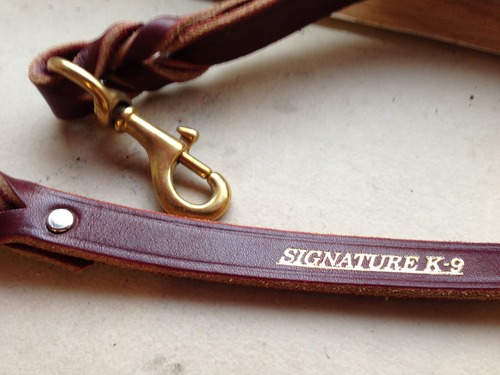 Ray Allen Mfg Signature K9 Double Handle Leather Leash (4', Black) customer photo 2