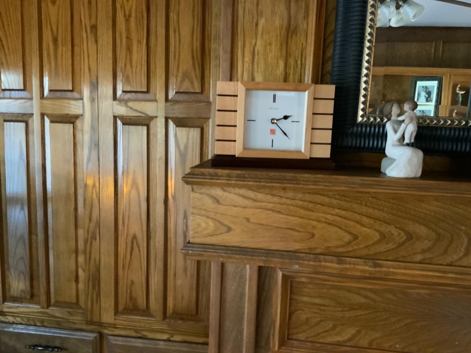 Bulova Usonian II Frank Lloyd Wright Mantel Clock customer photo 2