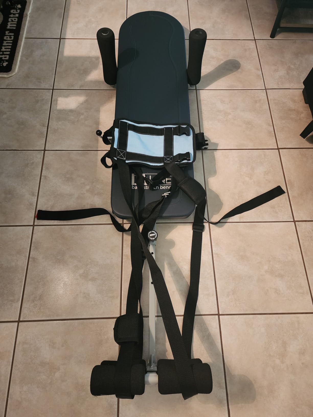 Stamina Products InLine Back Stretch Bench System, Decompress Spine and Joints for Inversion Traction Therapy, Blue Gray customer photo 1