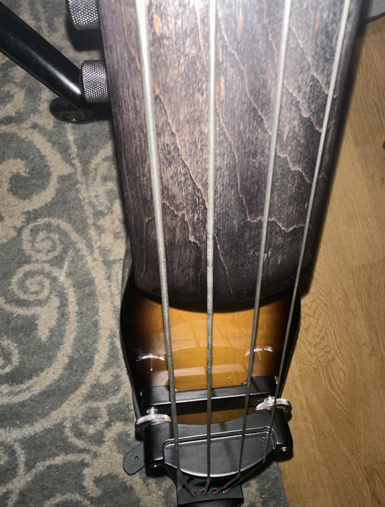 Stagg EDB-3/4 BK Electric 3/4 Size Double Bass with Gig Bag Included - Black customer photo 2