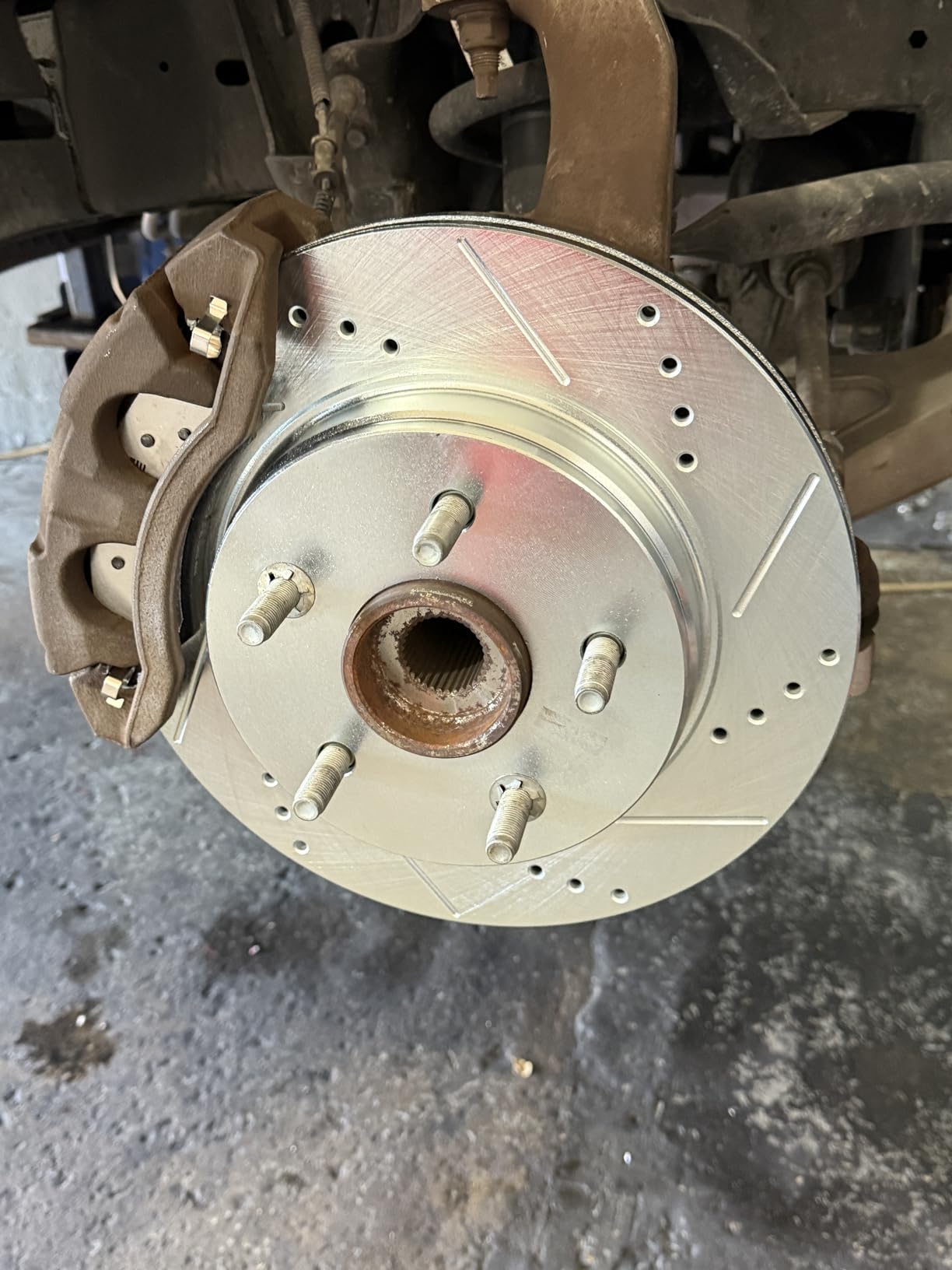 PowerStop Z36 Truck & Tow Brake Pad & Rotor Kit Front & Rear K2164-36 | Ram 1500, Dodge Durango, Dodge Ram 1500 Carbon Fiber Ceramic Brake Pads + Drilled & Slotted Rotors customer photo 2
