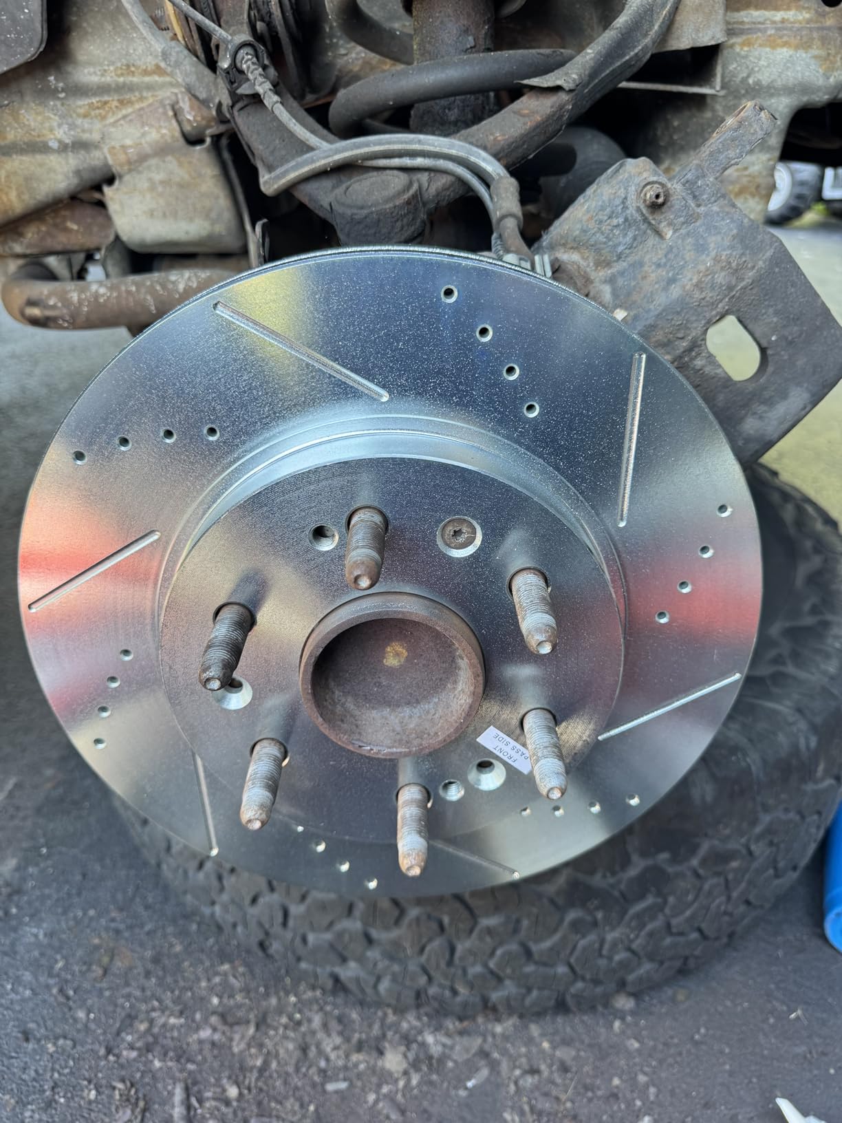PowerStop Z36 Truck & Tow Brake Pad & Rotor Kit Front K2069-36 | Chevy Silverado 1500, Chevy Tahoe, GMC Yukon Carbon Fiber Ceramic Brake Pads + Drilled & Slotted Rotors customer photo 2