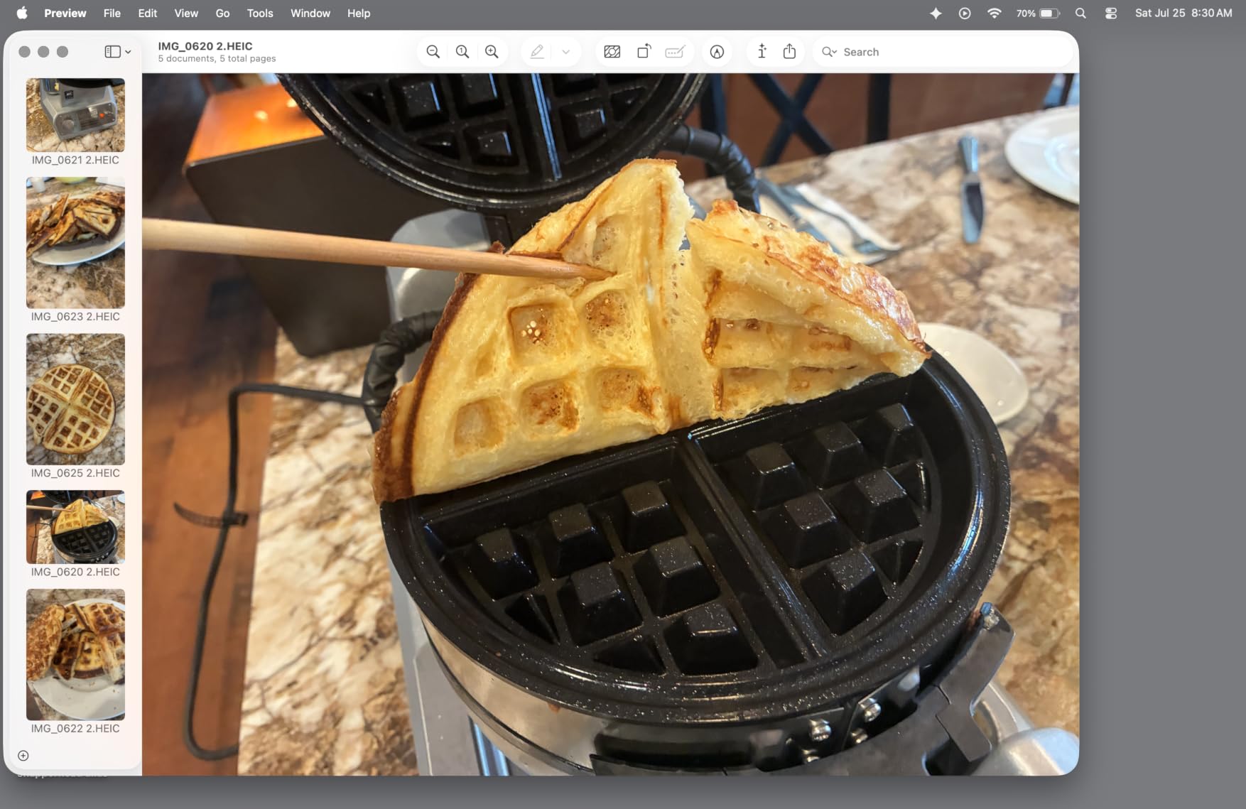 Waring Belgian Waffle Maker with Rotary Feature & 50 Waffles per Hour | 50 Waffles per Hour, Vertical Design, Rotary Feature for Even Baking, Triple-Coated Nonstick Plates, NSF Certified customer photo 1