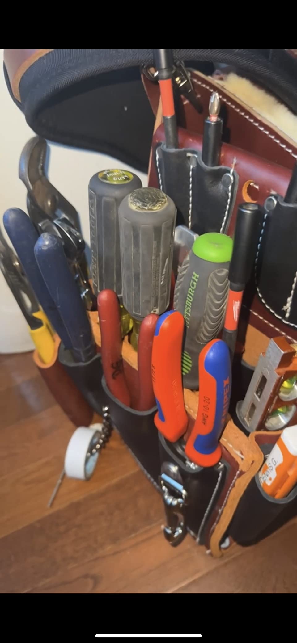 Occidental Leather Commercial Electrician's Tool Bag Set - Small - 37 Pockets & Tool Holders - Made in USA customer photo 1