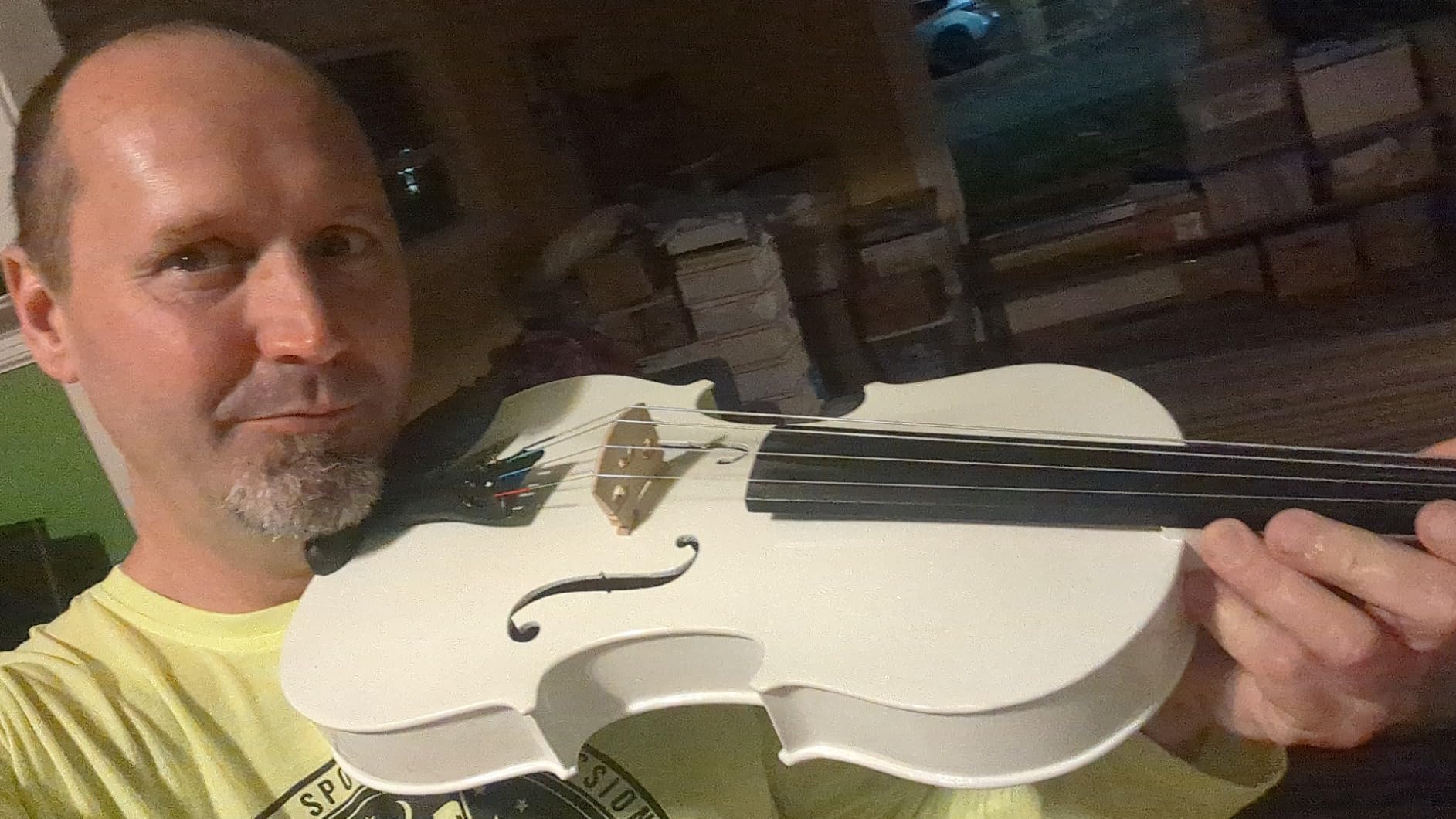 Mendini by Cecilio 16-Inch Solid Wood Viola Set for Beginners - Hand Carved Acoustic Viola Kit with Hard Case, Bow, Rosin, Bridge and Extra Strings (Natural Varnish) customer photo 2