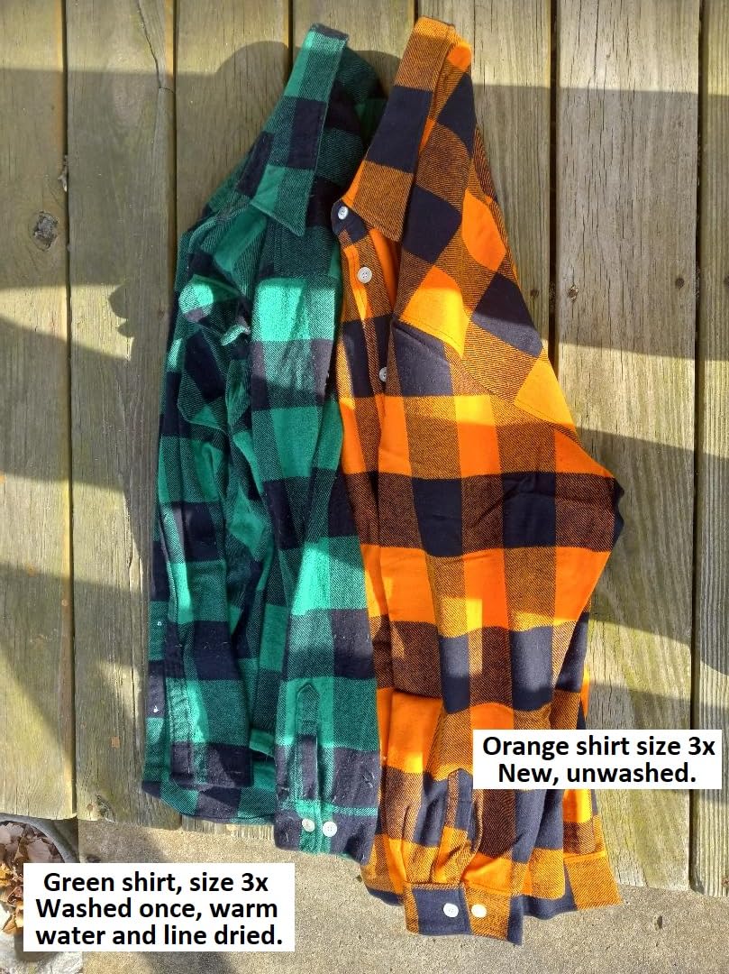 Rothco Buffalo Plaid Flannel Long Sleeve Shirt - Casual Button-Down with Heavyweight 8-oz Cotton Material customer photo 1
