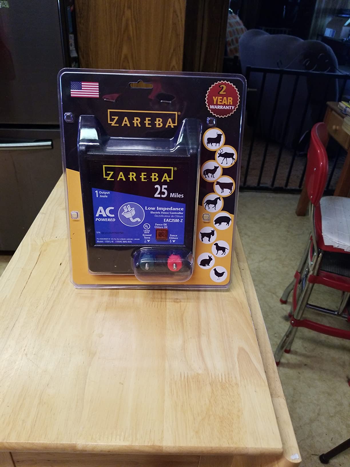 Zareba 25 Mile AC Powered Low Impedance Electric Fence Charger - Plug In Fence Charger - Contain Bulls, Cattle, Dogs, Exotics, Horses & More - Keep Predators Out customer photo 2