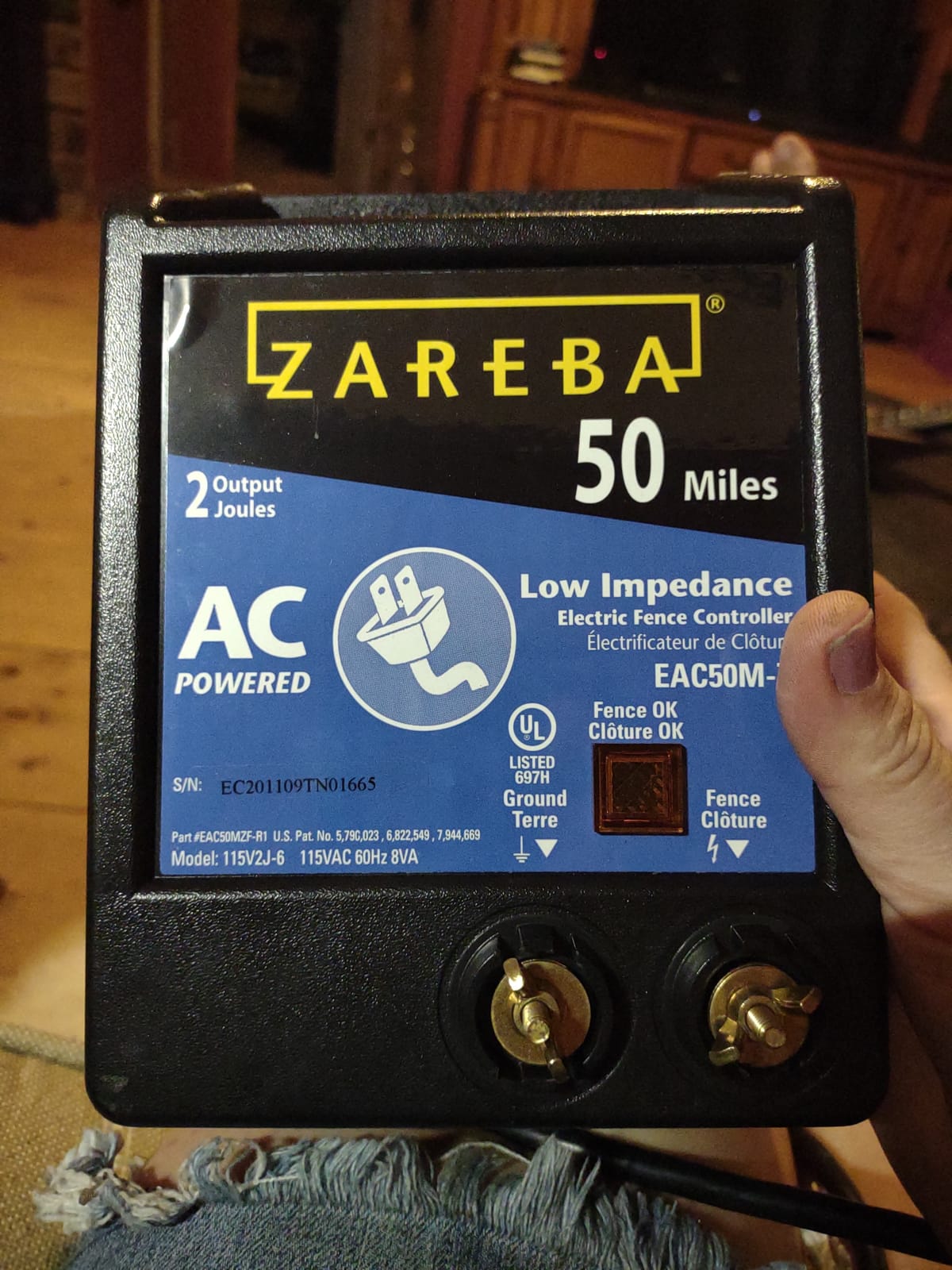 Zareba 50 Mile AC-Powered Low Impedance Electric Fence Charger | 2.0 Joule Output, Contain Cattle, Horses, Pigs, Goats, Use in Heavy Weed Conditions, Lightning Protection customer photo 1