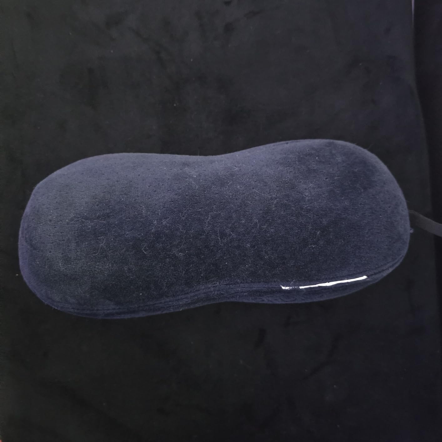 Tempur-Pedic Memory Foam Travel Pillow, All-Purpose Peanut-Shaped Lumbar Pillow for Neck and Back Pressure Relief, Navy customer photo 2