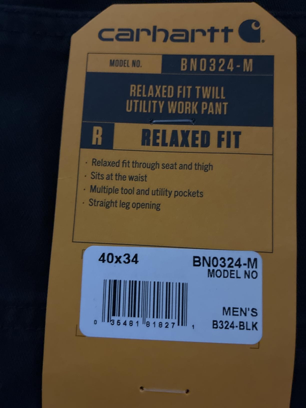 Wrangler Riggs Workwear Men's Relaxed Straight Twill Dungaree customer photo 2