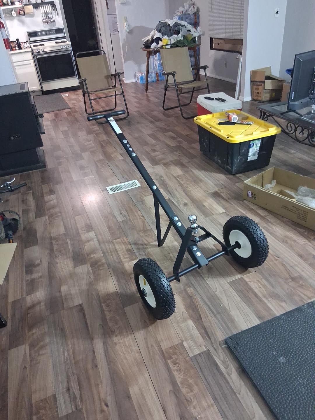 MaxxHaul Trailer Dolly - 600 lb Capacity - Boat Utility Jet Ski Trailer Mover - 12-Inch Pneumatic Tires - Alloy Steel (70225) customer photo 2