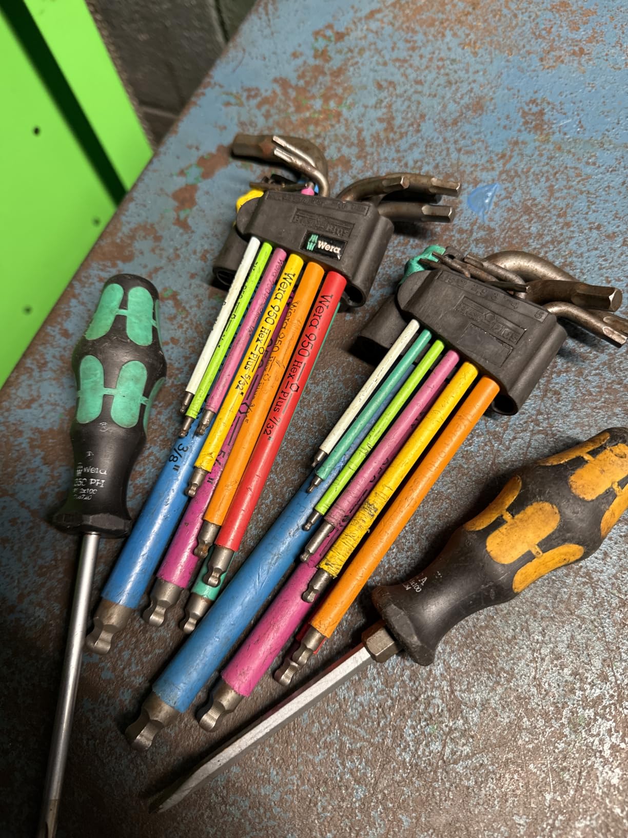 Wera Tools 05073593001 950 SPKL/9 SM N SB Long ARM HEX Key Set, One Size, Multi customer photo 1