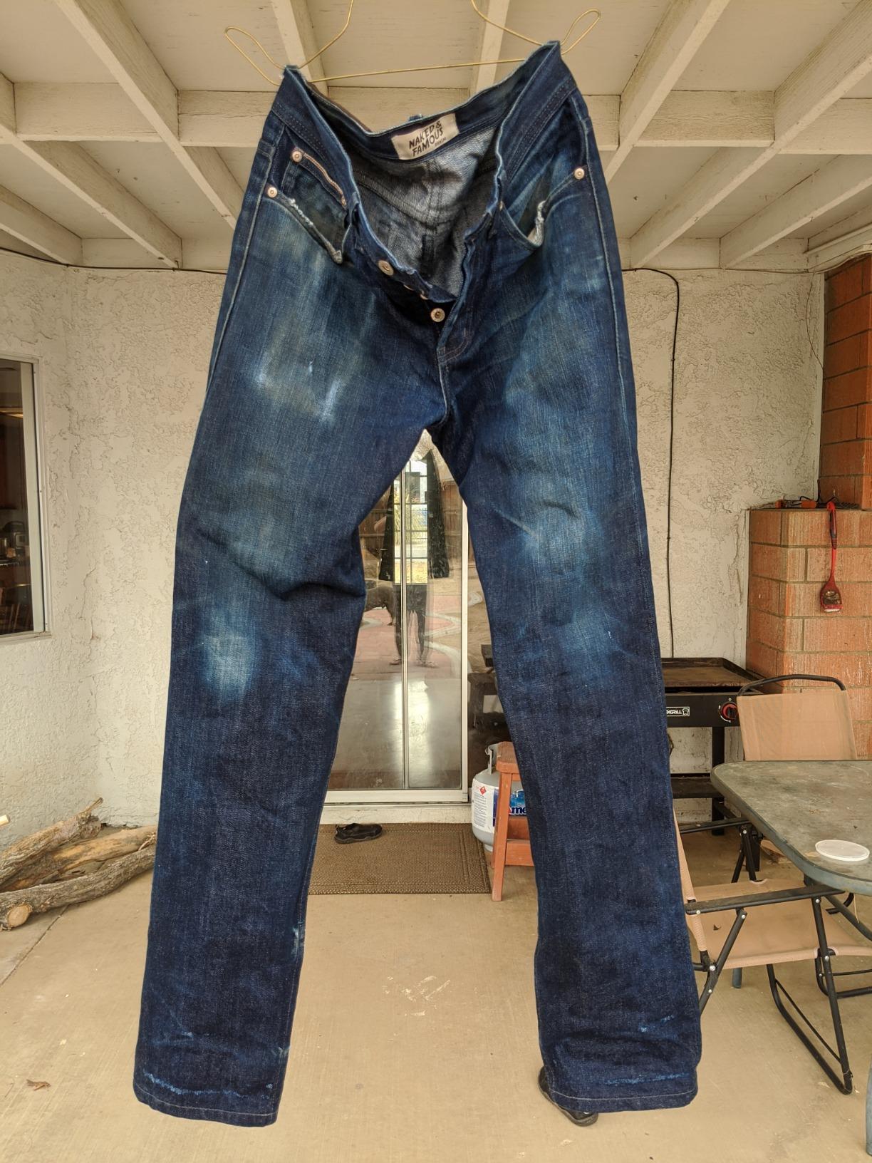 Naked & Famous Denim Men's Weird Guy Midrise Tapered-Leg Jean customer photo 2