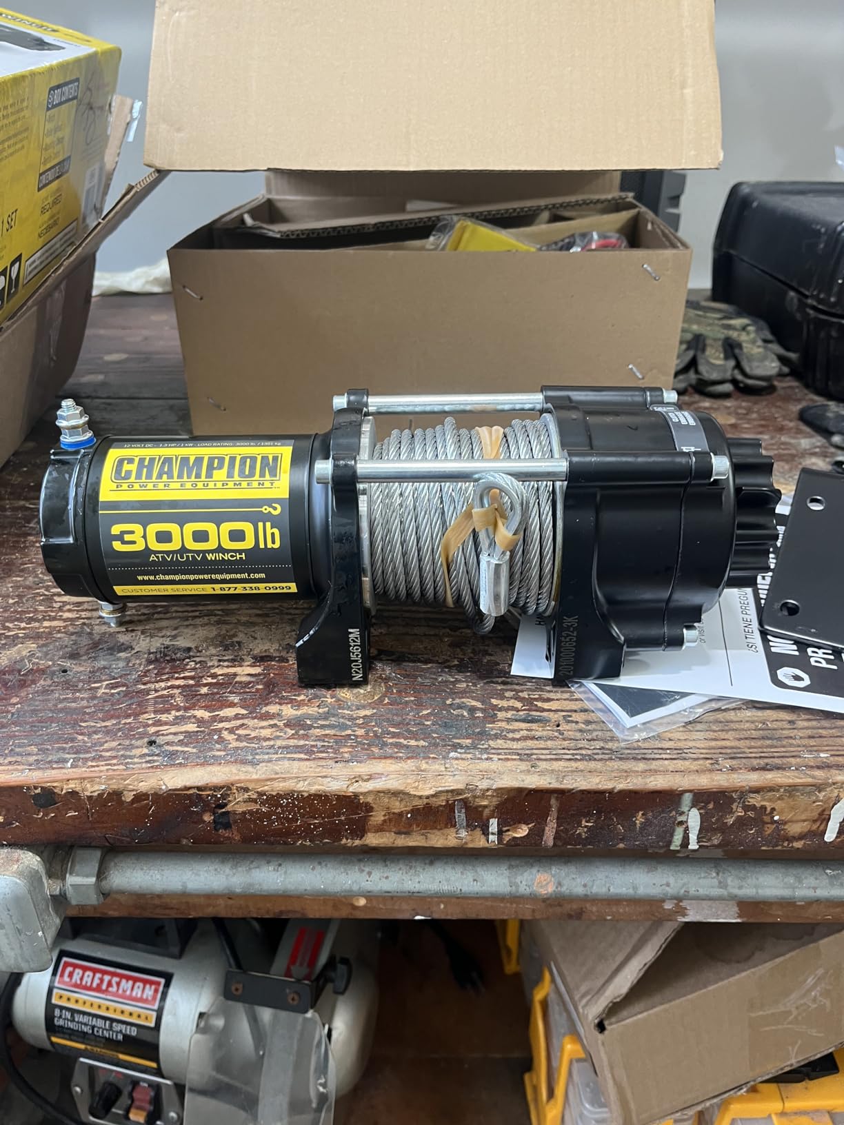 Champion Power Equipment 3000-lb. ATV/UTV Winch Kit customer photo 1