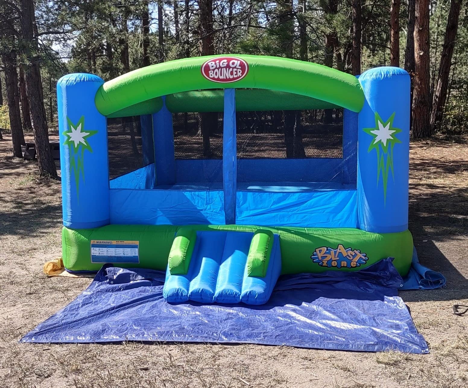 Blast Zone Big Ol Bouncer Inflatable Bounce House w/Blower - Huge - Premium Quality - 6 Players customer photo 2