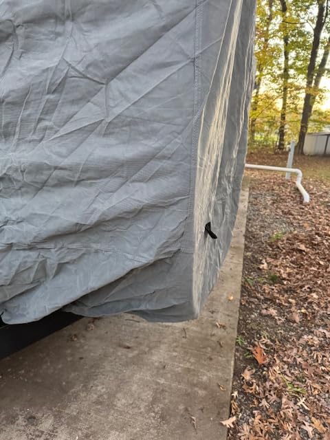 Leader Accessories Windproof 27-30 ft Travel Trailer RV Cover Extra Thick | Heavy-duty 7-ply Camper Cover, Snowproof, Ripstop All Weather Protection, With 4 Tire Covers, Windproof Straps customer photo 2