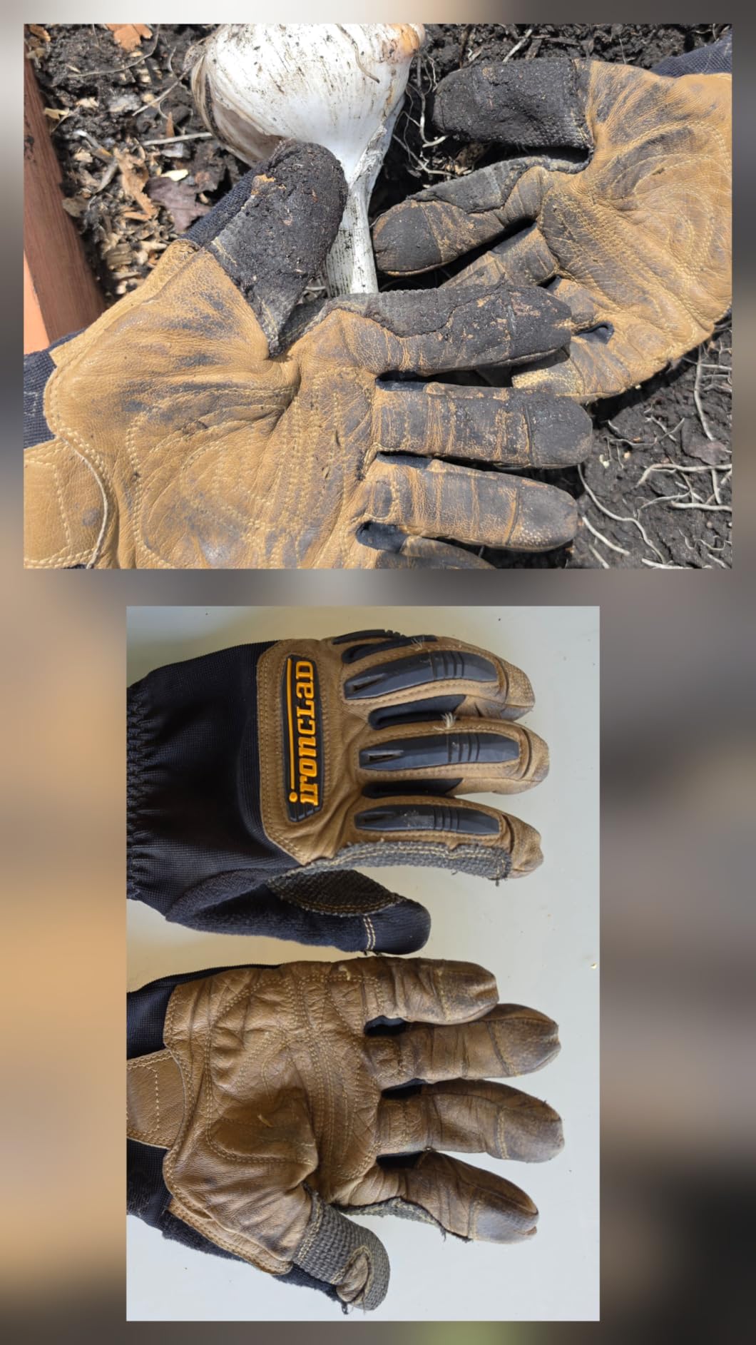 Ironclad Ranchworx Work Gloves RWG2, Premier Leather Work Glove, Performance Fit, Durable, Machine Washable customer photo 1