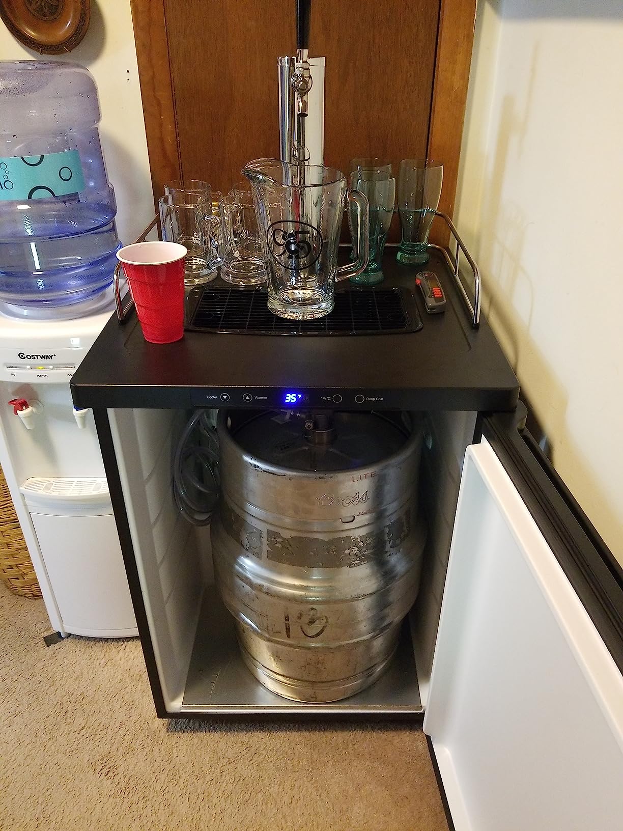 Kegco K309B-1 Keg Dispenser, Black customer photo 1
