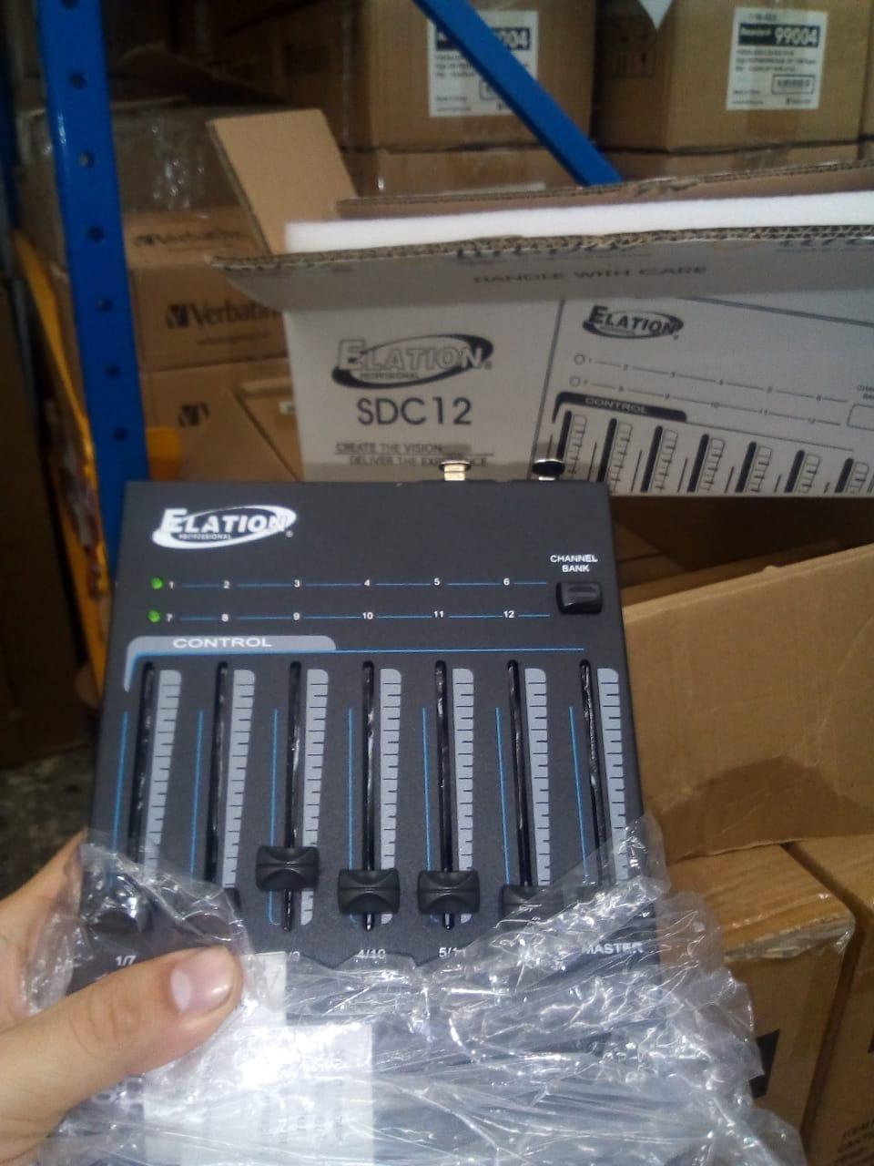 ADJ Products SDC12, 12 Channel Basic DMX Controller, Easily Fade and Dim Multiple Lights | Beginner-friendly console with manual sliders, 512 protocol support, chase playback, blackout button, par cans wash customer photo 1