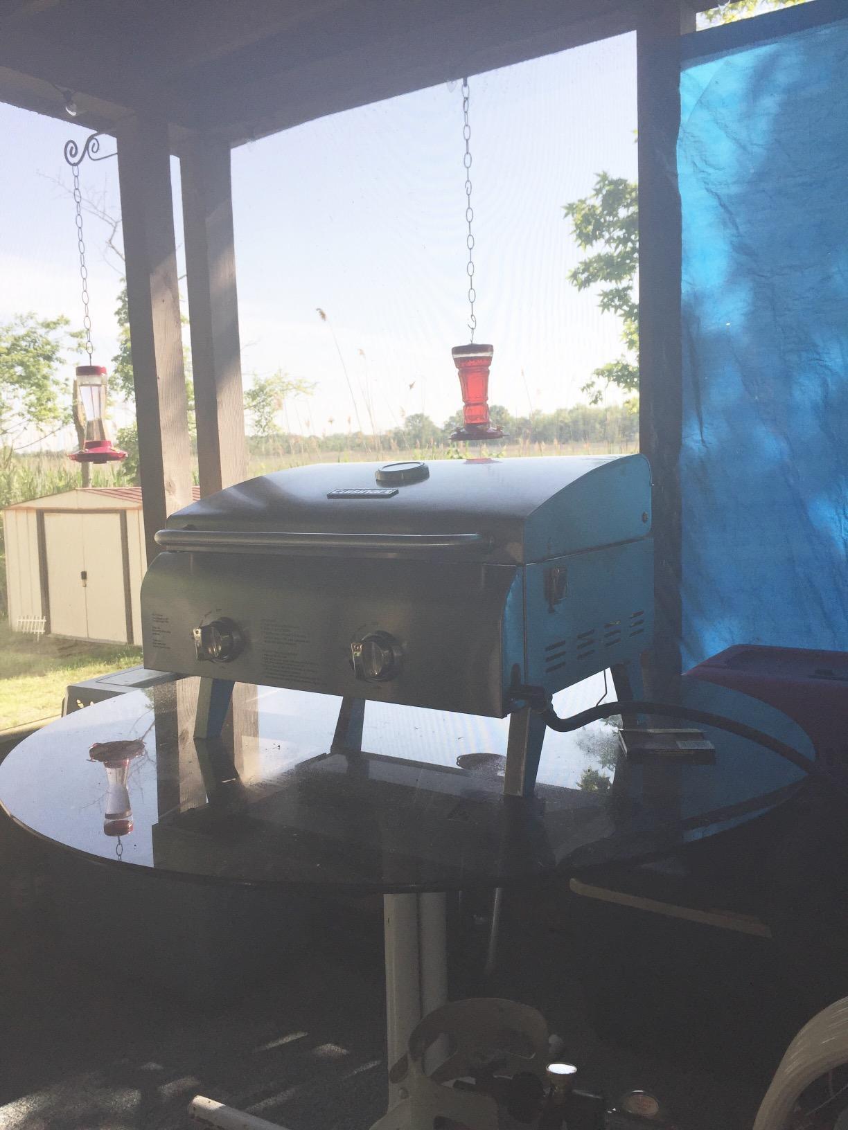 Cuisinart Outdoor Gas Grill, 20,000 BTU, Portable, 2-Burner | 22-lb propane grill for camping, tailgate, and BBQ cooking with electronic ignition and independent control knobs, CGG-306 customer photo 1
