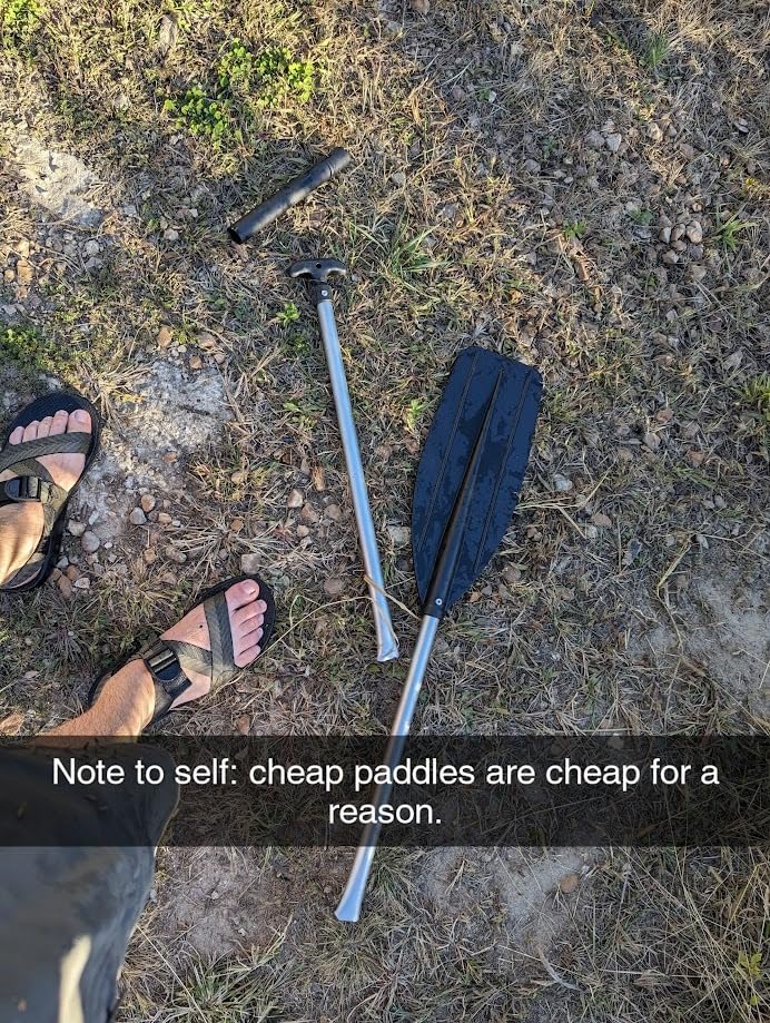 Attwood 11765-1 Canoe Paddle, Aluminum and Plastic, 5-Feet Long, Black Blade, Ergonomic Grip customer photo 2