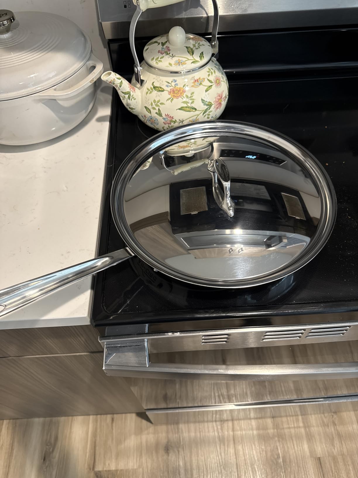 All-Clad D3® Stainless Steel 12 inch Frying Pan With Lid- Made in the USA- The Original Bonded Professional Cookware- Oven Safe & Induction Compatible customer photo 1