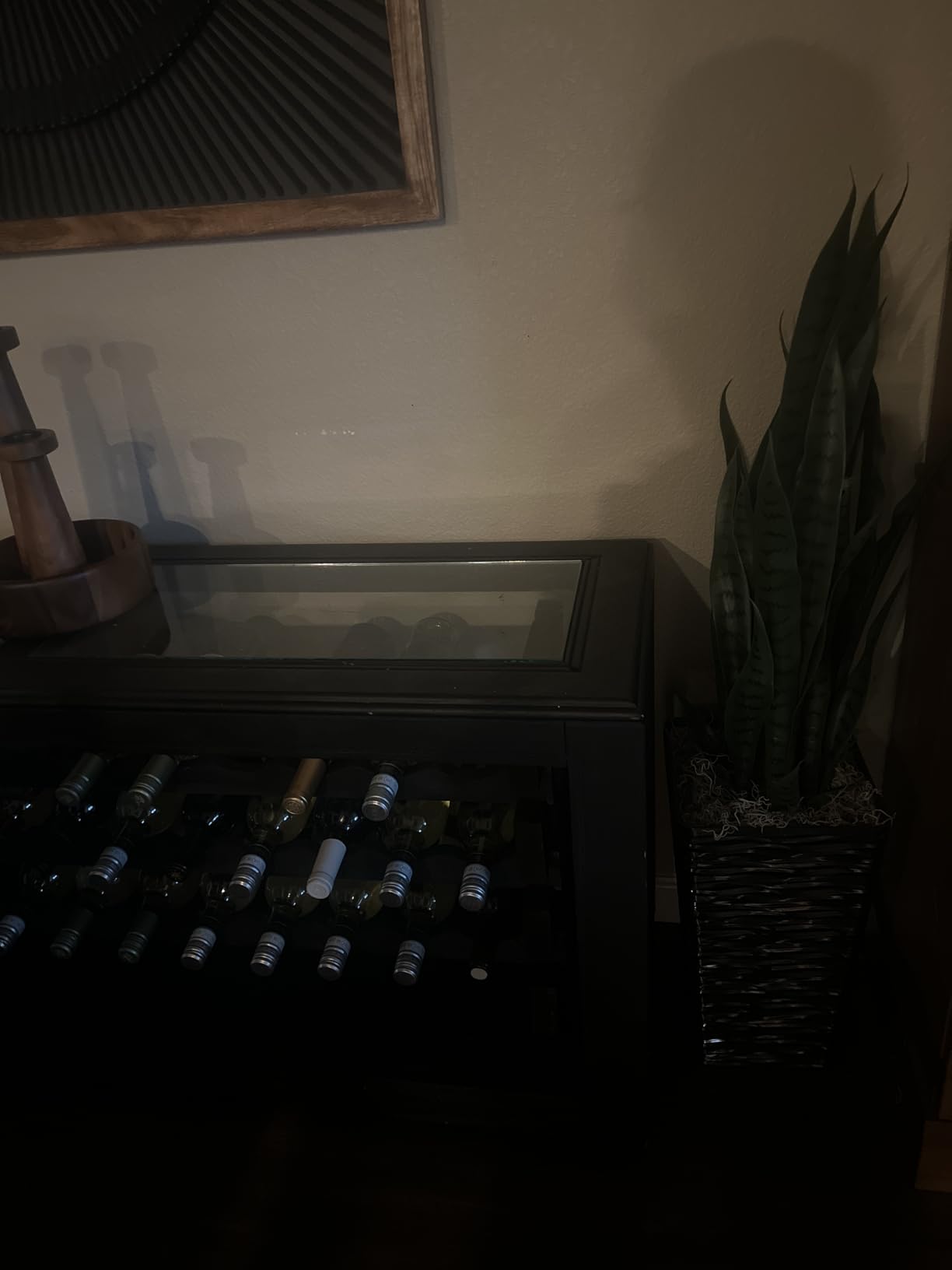 Nearly Natural 35in Artificial Snake Plant, Sansevieria Faux Greenery with Black Planter for Indoor Home Office Decor, Low Maintenance customer photo 2