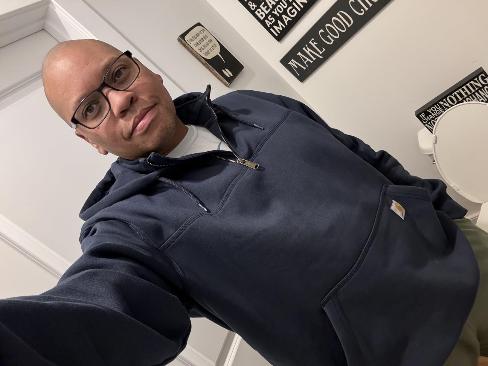 Carhartt Men's Paxton 1/4-Zip Sweatshirt customer photo 2