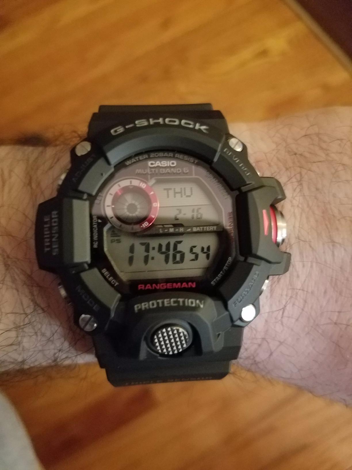Casio G-Shock Rangeman GW-9400 Solar Atomic Multi-Band 6 Pilot/Tactical Watch, 200M Water Resistant, Triple Sensor customer photo 1
