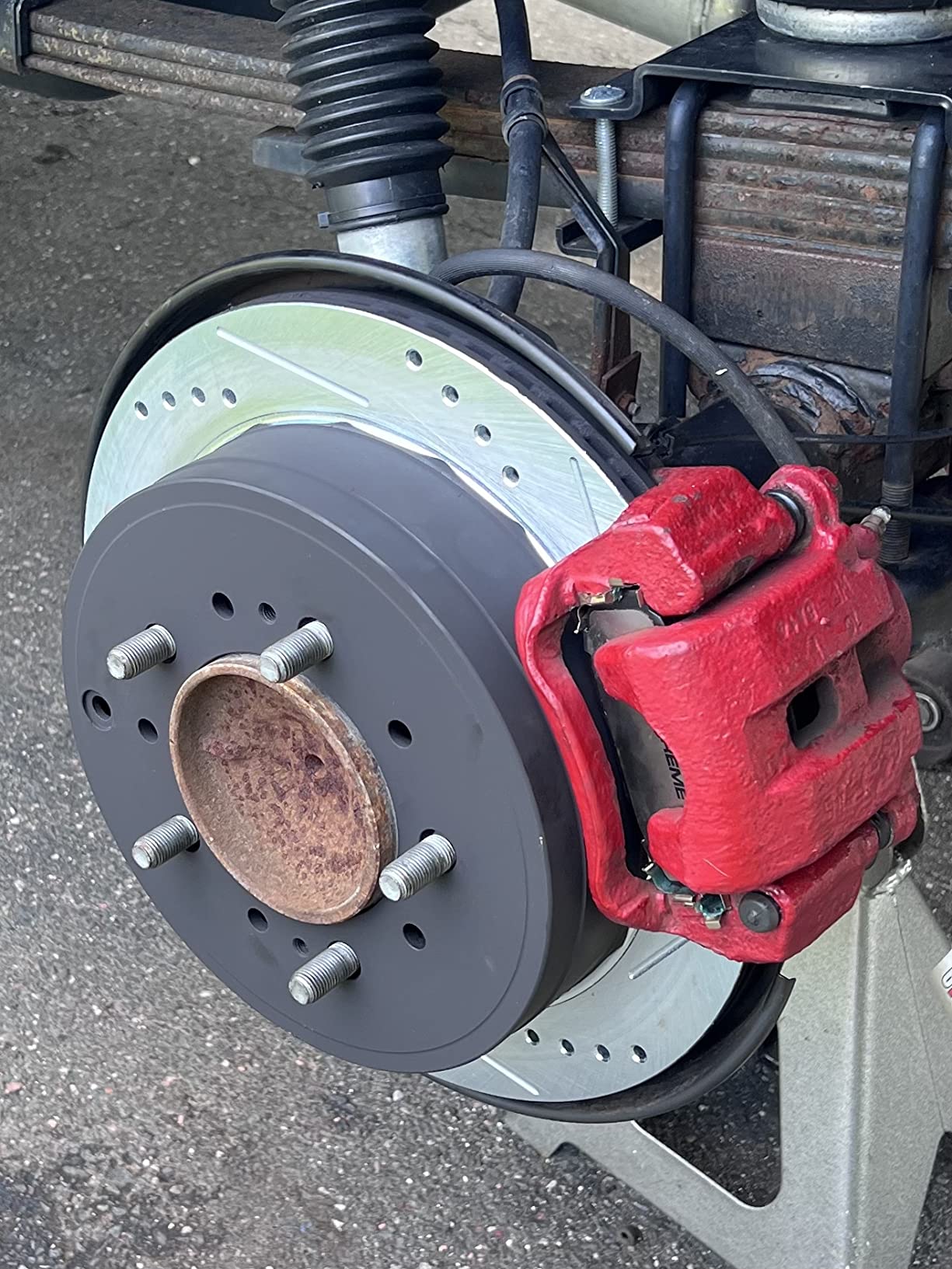 PowerStop Z36 Truck & Tow Brake Pad & Rotor Kit Front & Rear K2813-36 | Toyota Tundra, Toyota Sequoia, Land Cruiser Carbon Fiber Ceramic Brake Pads + Drilled & Slotted Rotors customer photo 1