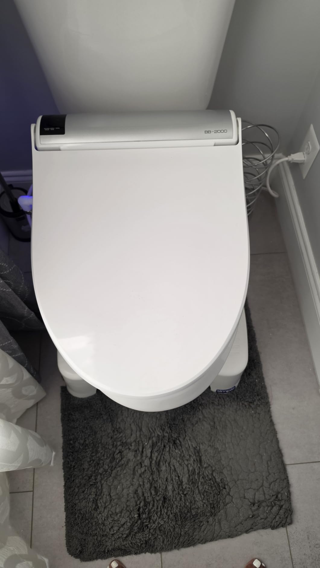 Bio Bidet BB2000 Bliss Electric Bidet Toilet Seat, Warm Water with Air Dryer, Heated Seat with Sensor and Slow Close Lid, Night Light, Remote Control, Elongated, White customer photo 2
