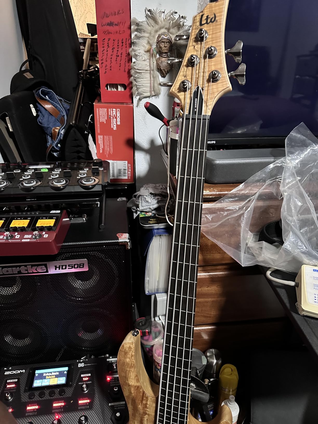 ESP LTD B-205SM Fretless - Natural Satin customer photo 2