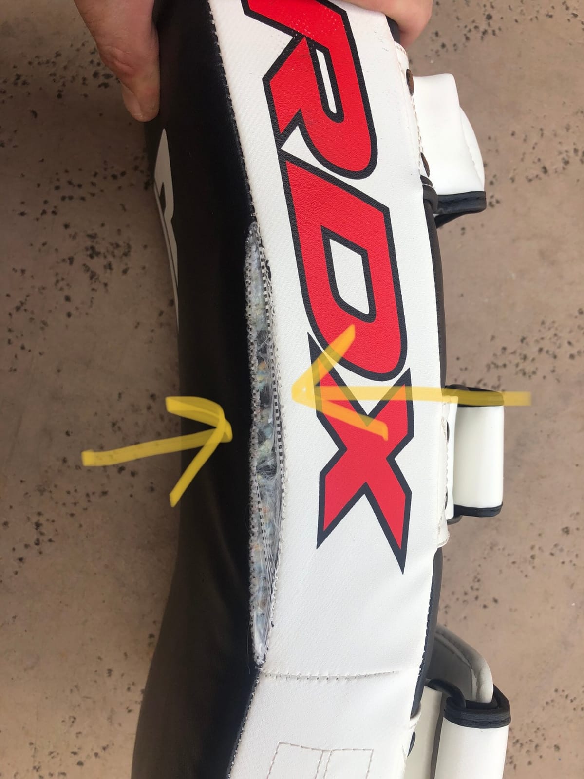 RDX Muay Thai Pad for Training, Curved Kickboxing Kicking Strike Shield customer photo 1