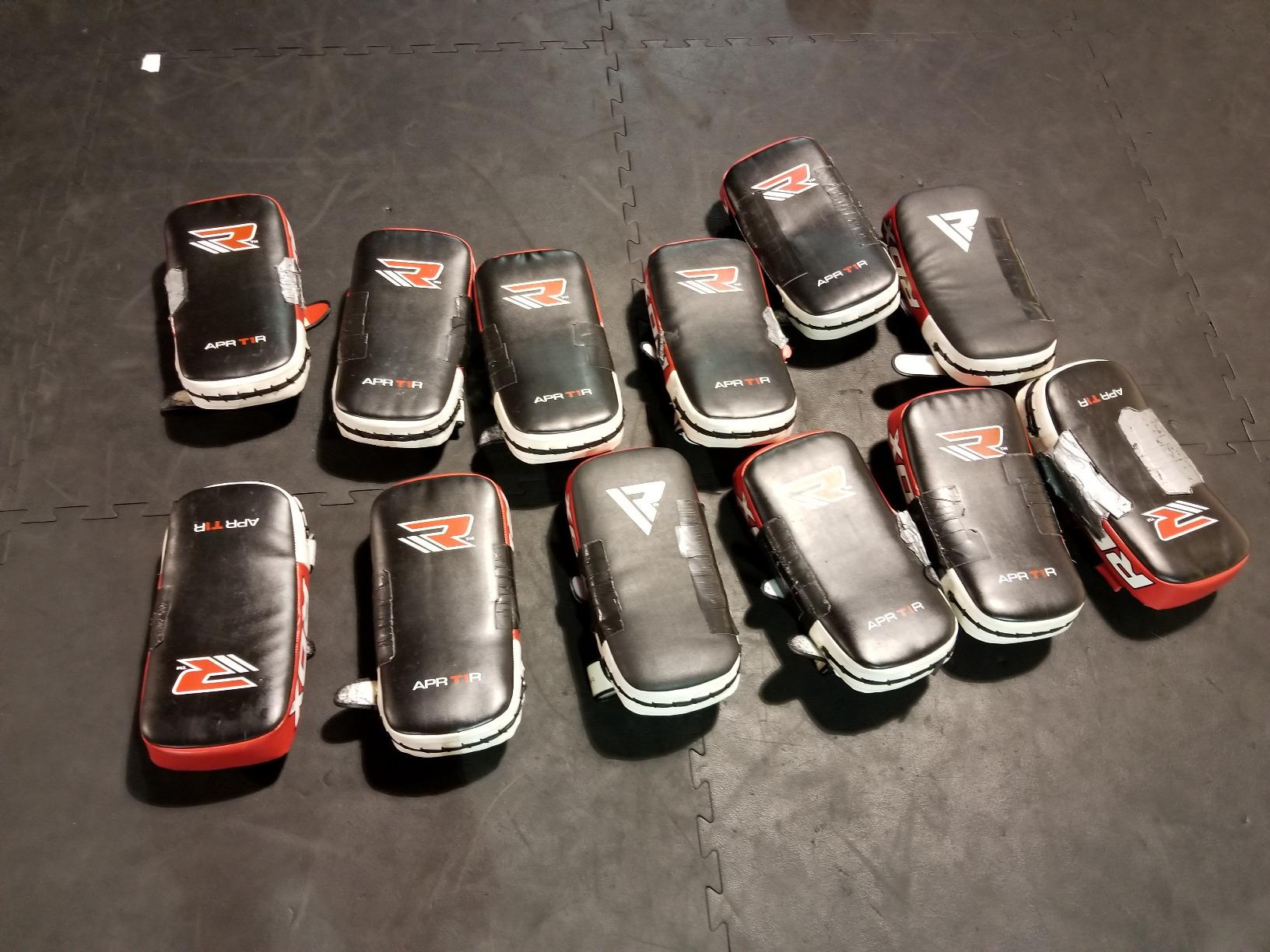 RDX Muay Thai Pad for Training, Curved Kickboxing Kicking Strike Shield customer photo 2
