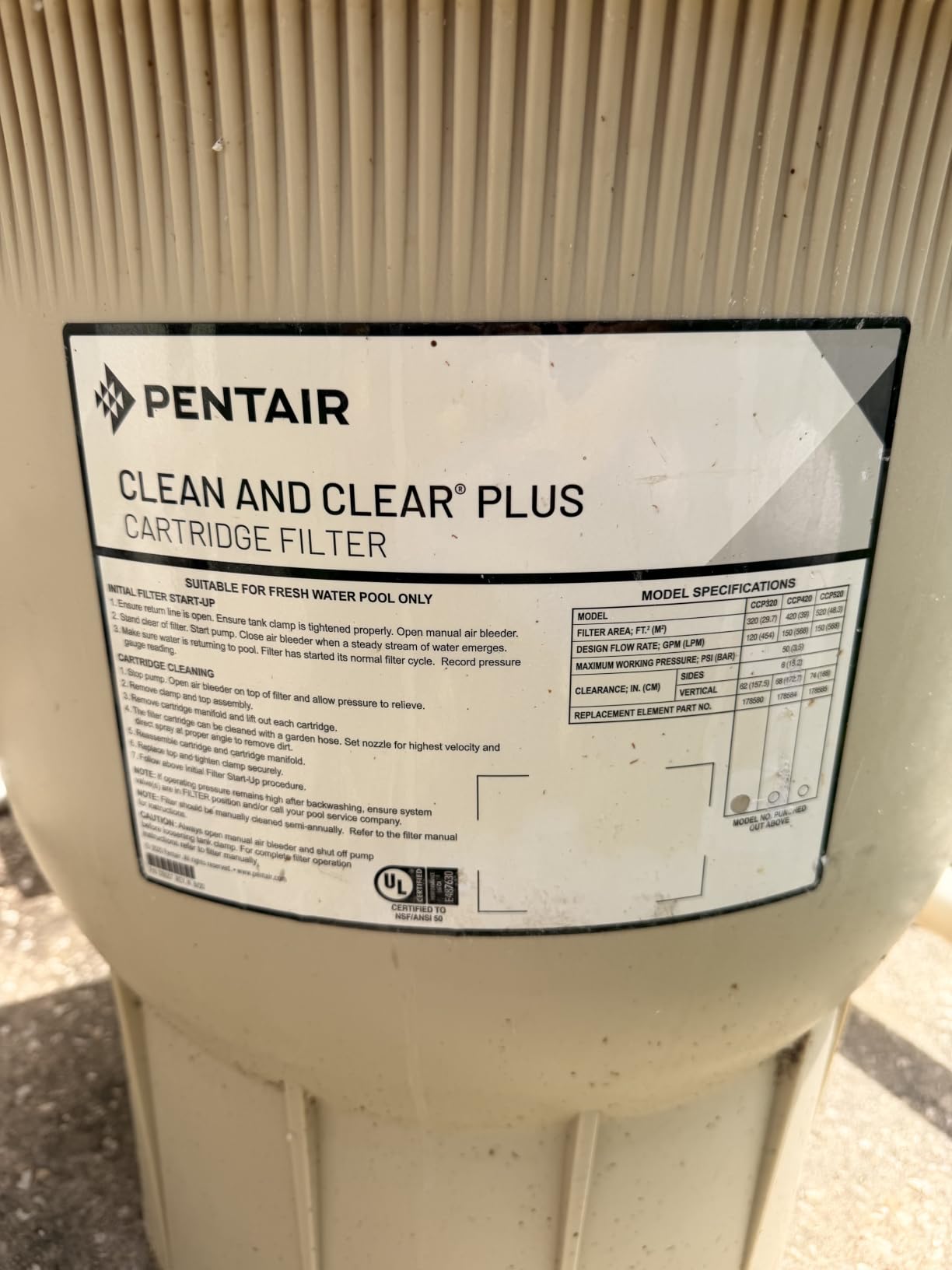 4PK Pool Filters Compatible Replacement for Pentair Clean & Clear Plus 320 | Compatible Replacement Filter Cartridges for 178580, R173573, Unicel C-7470, Pleatco PCC80, & Filbur FC-1976, FC-6465 customer photo 1