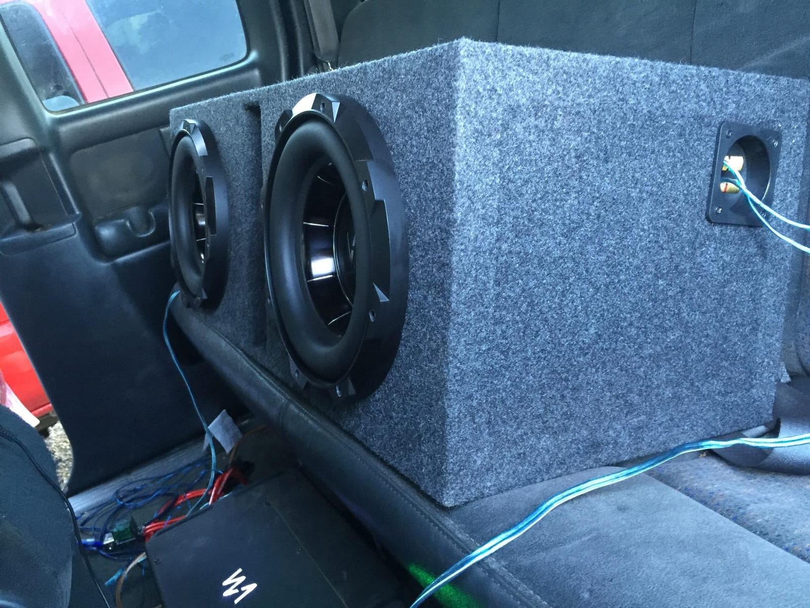 Dual 10 Inch Vented Subwoofer Box Ported Sub Enclosure 5/8