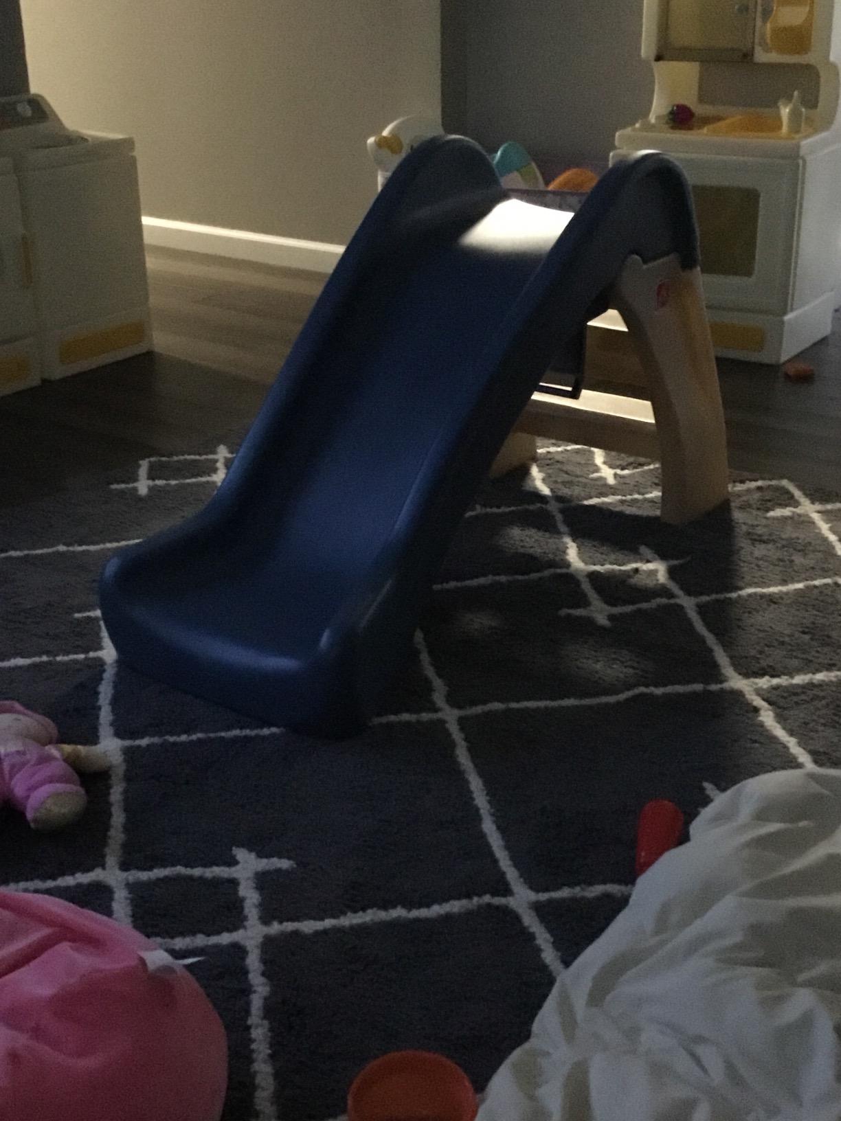 Step2 Play & Fold Junior Slide, Kids Indoor/Outdoor Play Slide, Backyard Playground Set, Easy Grip, Wide Ladder, Outside Jungle Gym, For Toddlers 1.5-4 Years Old customer photo 2