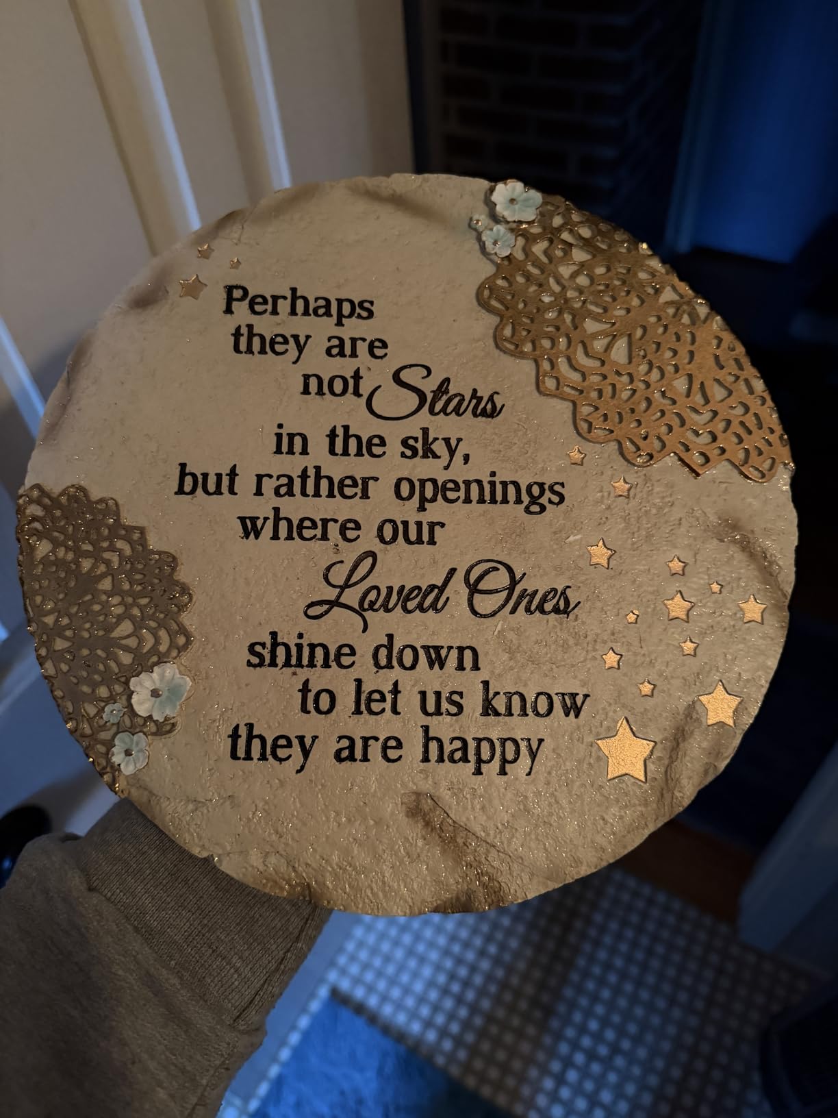 Pavilion Gift Company - Stars in the Sky - Garden Stone Bereavement Grief Loss Memorial Remembrance Loved Ones Home Garden Decor Keepsake customer photo 1