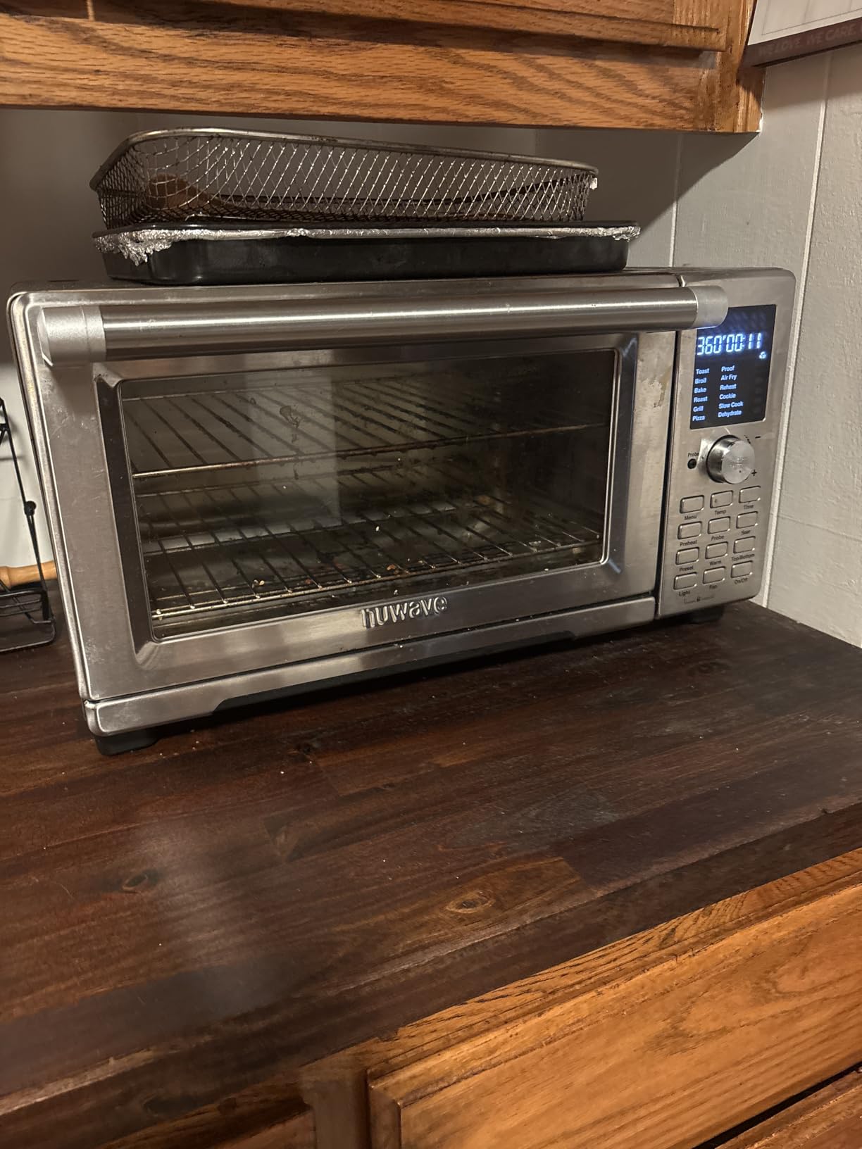 Nuwave Bravo 30 QT Smart Air Fryer Toaster Oven, 2026 New Convection System | 3X Faster & More Even, 90% Less Oil, Adjustable Top and Bottom Heaters, 12-in-1 Easy Cook, 50°-500°F, Brushed Stainless Steel customer photo 2
