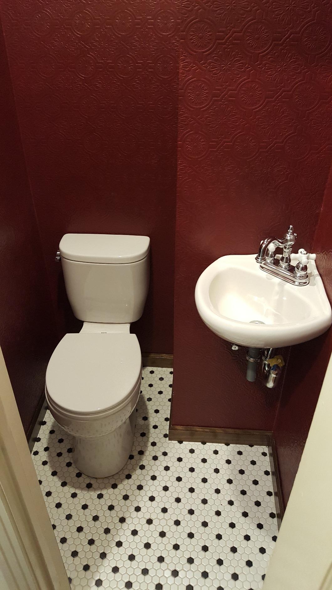 TOTO Entrada Two-Piece Round 1.28 GPF Universal Height Toilet, Cotton White - CST243EF#01 customer photo 1