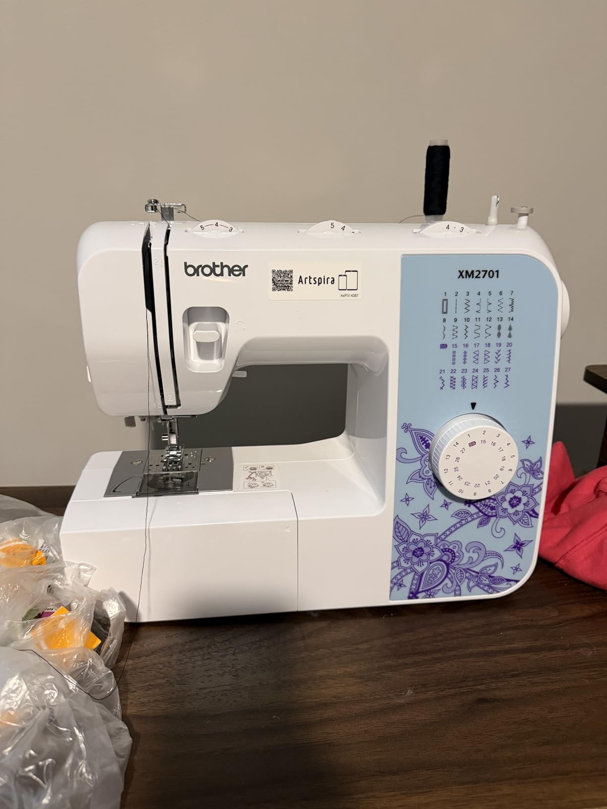 Brother XM2701 Lightweight Sewing Machine 27 Stitches | 27 Built-in Stitches, 1-Step Auto-Size Buttonhole, Needle Threader, Jam-Resistant Top Drop-in Bobbin customer photo 2