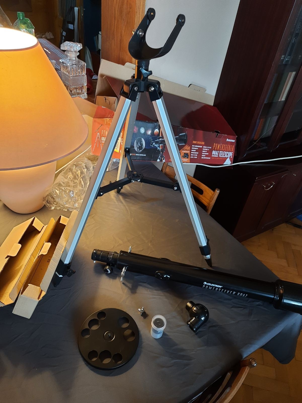 Celestron PowerSeeker 80AZS Wide-Field Short-Tube Refractor | Short Tube 80mm Refractor, Bright Moon & Planet Views, Smooth Alt-Azimuth Controls, Grab-and-Go Design, Easy to Set Up & Use customer photo 1