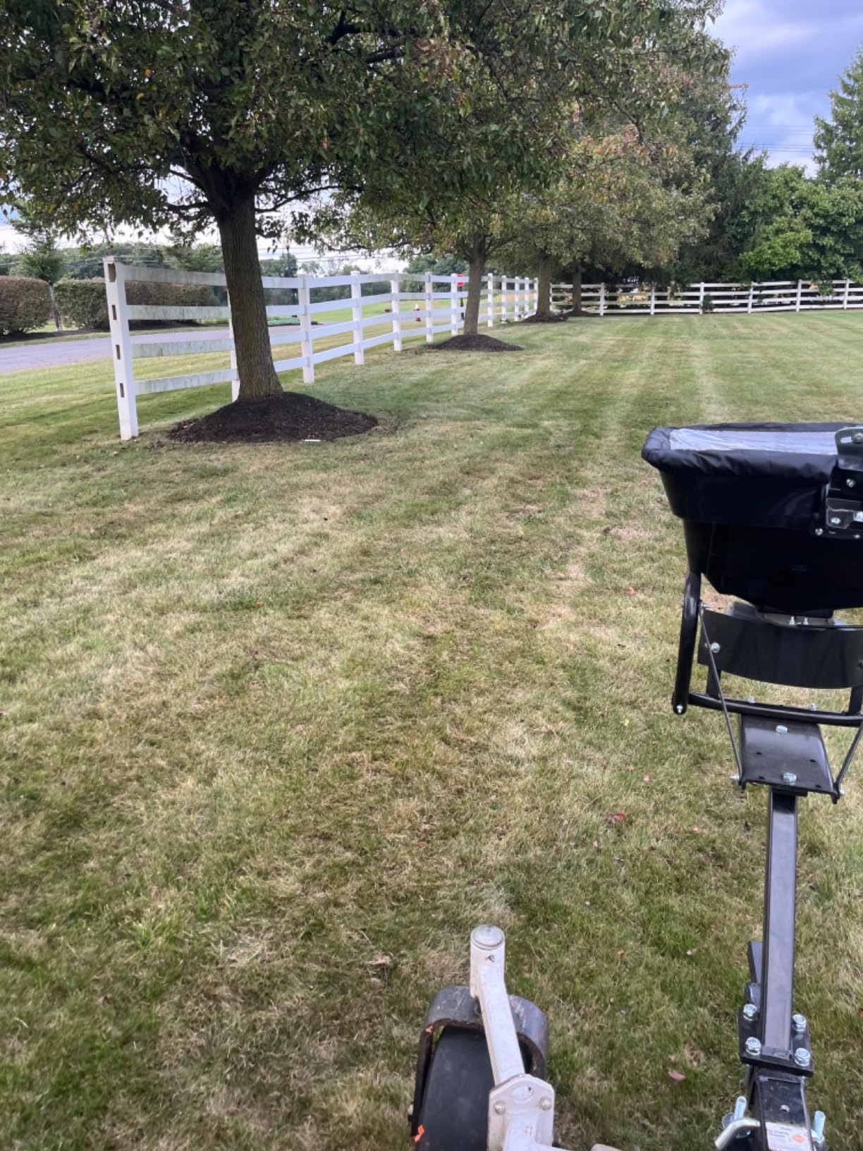 Guide Gear UTV/ATV Receiver Mount Broadcast Spreader Seeder, 80 Pound Capacity, Lawn and Garden Seed Spreaders, 12-Volt, with Rain Cover customer photo 1