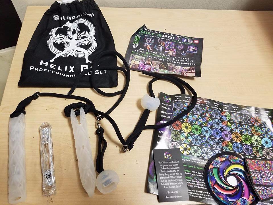 UltraPoi - HelixPoi Non-LED Knob Handles Set, Poi Glow Sticks for Flow Arts customer photo 1