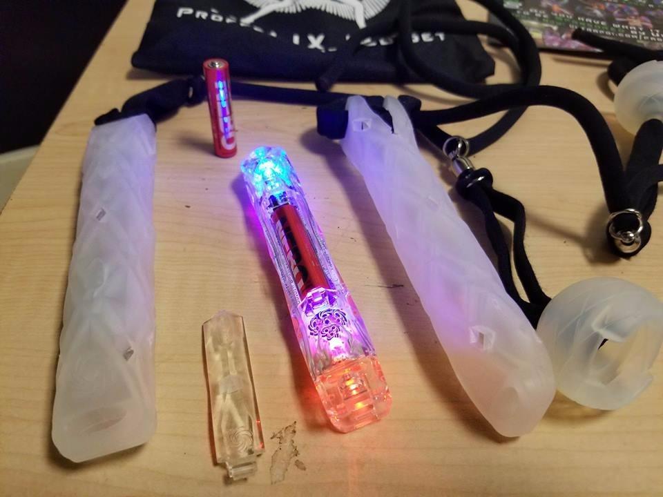 UltraPoi - HelixPoi Non-LED Knob Handles Set, Poi Glow Sticks for Flow Arts customer photo 2