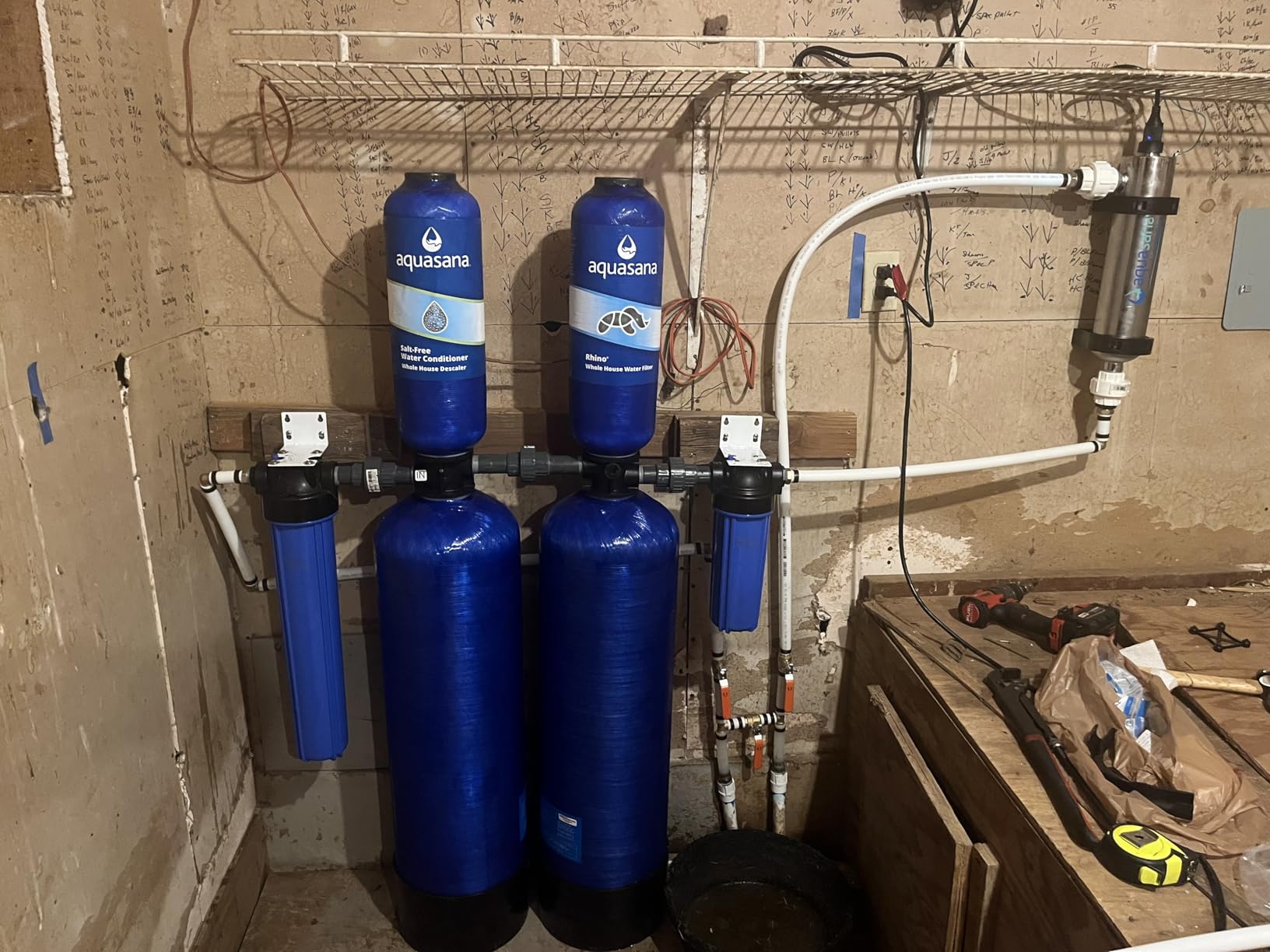 Aquasana Whole House Well Water Filter | 500K Gal | UV | EQ-Well-UV-PRO-AST | 5-Year Filter | 14.7 GPM | Carbon & KDF | Reduces Bacteria & Viruses | Salt-Free Scale Control | Pro Kit | 5-Year Warranty customer photo 1