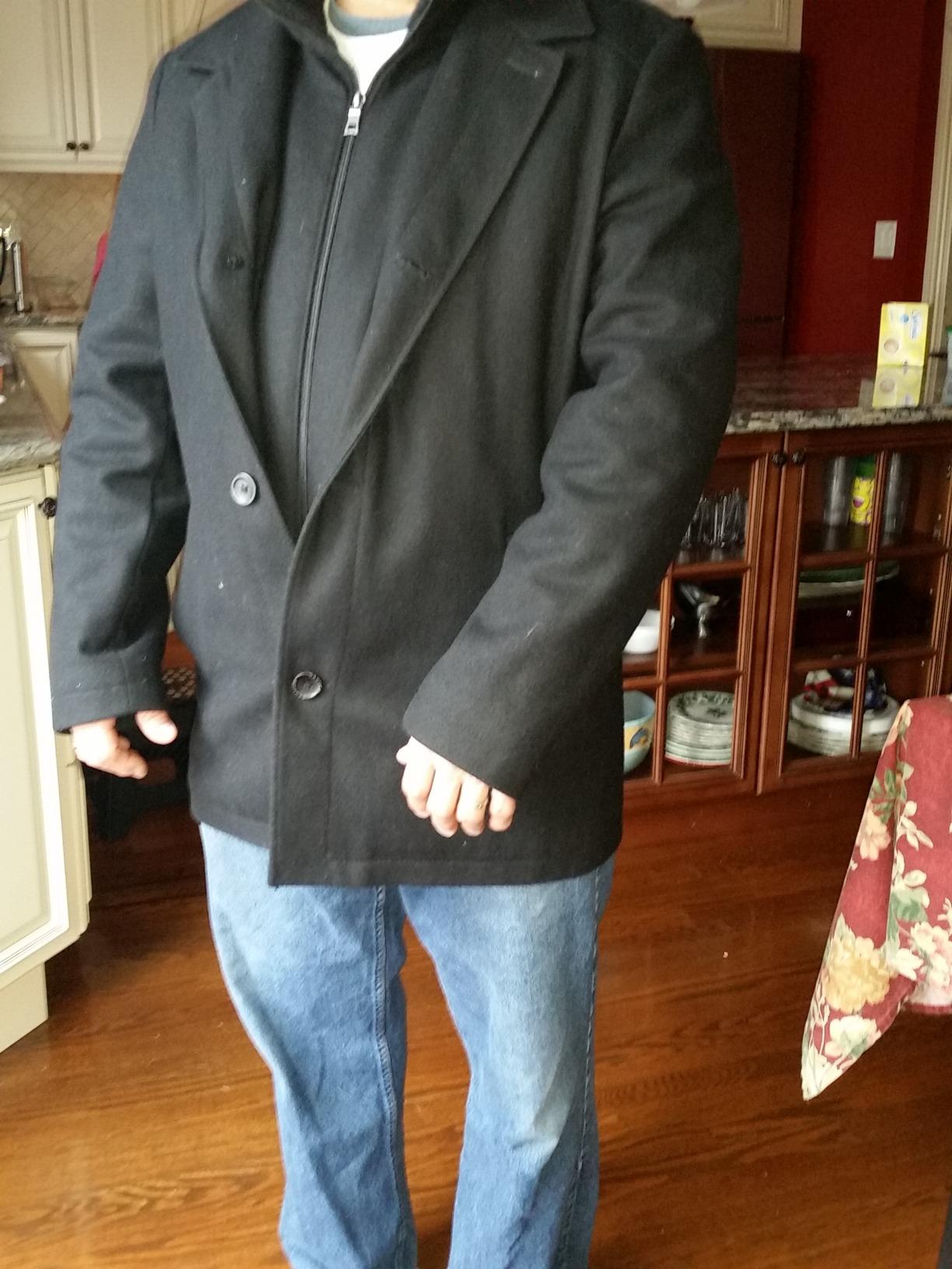 Nautica Men's Wool Blend Peacoat - Double-Breasted Winter Coat, Regular, Big & Tall Sizes customer photo 2