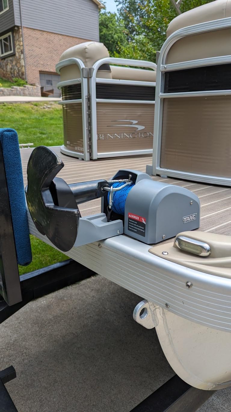 Trac Outdoors Deckboat 40 AutoDeploy-G3 Electric Anchor Winch | Automatically Raise & Lower Your Anchor - Max Anchor Capacity Up to 40 lb. - Includes 100-ft of Pre-Wound Anchor Rope (69005) customer photo 1