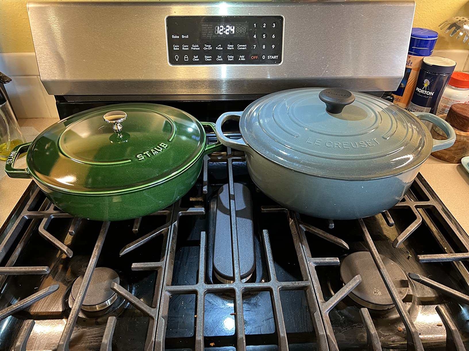 Staub Braiser 40511-478 Saute Pan, Basil Green, 11.0 inches (28 cm), Large, Both Handled, Enameled Pot, Shallow Type, Sukiyaki, Induction Compatible customer photo 2