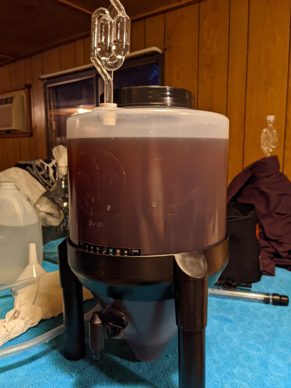 Conical Fermenting System - NO AIRLOCK OR Siphon Required - Made of BPA Free Food Grade Plastic that imparts Zero unwanted Flavors into Your Brew! customer photo 2